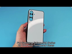 2D Sublimation Tempered Glass Phone Cases For SamSung Galaxy S24 / S24 Plus / S24 Ultra