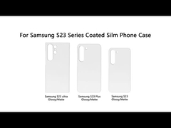 White Blank Sublimation Coating Slim Phone Cases For Samsung S24 25 23 3D Sublimation Cases