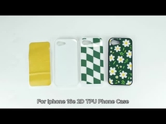 DIY Custom Logo Tempered Glass 2D Blank Sublimation TPU Phone Case For IPhone 16E Mobile Phone Cases