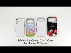 Sublimation 3d 2 In 1 Coated Phone Case Blanks Matte Glossy For Iphone 17 Series Mobile Phone Cover