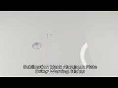 Sublimation Blanks Aluminum Sheet Car Warning Sign Sublimation Hanging Plaque