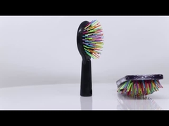 Diy Custom Blank Sublimation Hair Brush Comb Rainbow Round Plastic Massage Comb For Heat Transfer