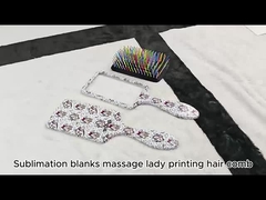 Custom Coated Blank Plastic Sublimation Hair Massage Comb For Lady Sublimation Hair Brush