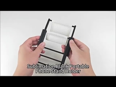 Custom Logo Plastic Sublimation Phone Stand Blanks With Linen Phone Chair Beach Chair