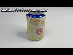 Foldable 12 Oz Sublimation Beer Can Cooler Neoprene Sublimation Blanks Custom Sublimation Can Coole