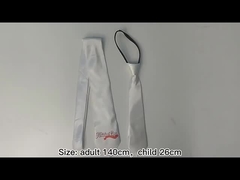 Customized Blank White Silk Sublimation Necktie For kids And Adult