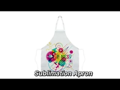Comfort White Polyester Apron Sublimation Blanks For Adult And Kids Eco Friendly