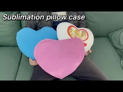Sublimation Heart Pillow Peach Skin Polyester Sublimation Cushion Cover Blanks