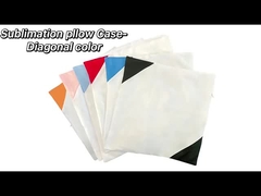 Custom Print Double-Side Blank Sublimation Pillow Case 40*40CM Polyester Colored Corner Sublimation 