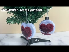 Custom Print Photo Sublimation Christmas Ornament PC Coated Sublimation Blank Ornaments Pendants