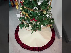 DIY Custom Printing Linen Sublimation Christmas Tree Skirt