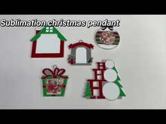 Customized Blank Sublimation Metal Christmas Ornaments DIY Christmas Gifts