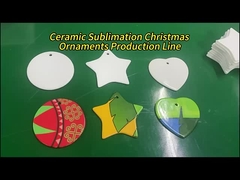 Personalized Christmas Ornaments With Photo Different Shapes Ceramic Sublimation Ornaments