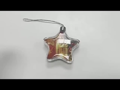 Blank Sublimation Christmas Tree Ornaments Transparent Plastic Star Sublimation Christmas Ornament