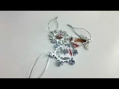 Sublimation Blank Christmas Ornaments Metal Snowflake Christmas Custom Christmas Tree Ornaments