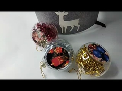 Custom Printing 8CM Glass Christmas Ball Ornaments Sublimation Blank