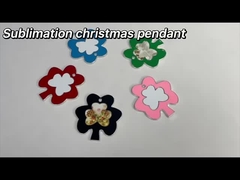 Sublimation Christmas Gift Ideas Christmas Tree Pendant Customized Photo Christmas Ornaments