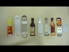 Custom Metal Bottle Openers Sublimation Blank Brushed Metal Stainless Steel Beer Bottle Opener