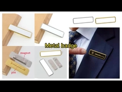 Reusable Blank Sublimation Name Badge Magnetic Name Tags Custom Logo