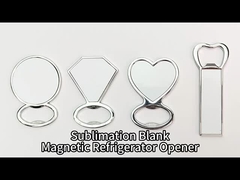 Personalized Sublimation Metal Fridge Magnet Bottle Opener Custom Magnet Bottle Opener