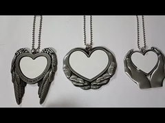 Creative Christmas Ornament Heart In Hands Sublimation Car Charm Pendants Blanks For Heat Press