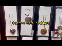 Sublimation Heart Shape Sliding Silver Locket Necklace Custom Sublimation Blank Love Necklace