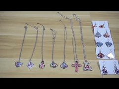 Custom Metal Necklace Fashion Unique Jewelry Necklaces For Heat Transfer Durable