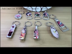 Father Day Gift Custom Promotion Gift Opener Keychain Sublimation Blank Bottle Opener Keychain