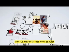 Metal Blank Sublimation Keychain I LOVE Heart DIY Printed Photo Keychain Pendant