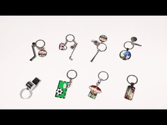 Personalized Zinc Alloy Sublimation Metal Blank Hockey Keychains Blanks Fathers Day Gift Keychain
