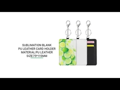 Diy Custom Pu Leather Sublimation Card Holder Luggage Tag Keychain