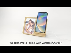 Wooden Sublimation Picture Frame DIY Custom Logo With Wireless Charger Wood Sublimation Photo Frame