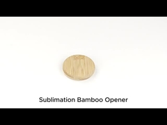 Blank Round Sublimation Wooden Magnetic Beer Bottle Opener
