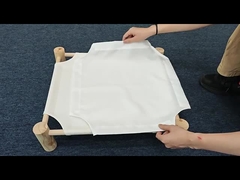 Blank Sublimation Linen Pet Nest Bed Detachable And Washable Wooden Sublimation Nest Cat Dog Bed