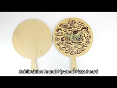 Custom Wood Cutting Board Kitchenware DIY Plywood Sublimation Pizza Cutting Board With Handle