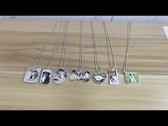 Sublimation Custom Logo Pet Dog Tags Zinc Alloy Blank Sublimation Double Sided Dog Tag