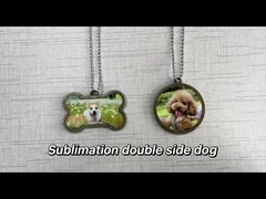 Sublimation Bronze Edge Dog Tags Personalized Bone Pet Tag
