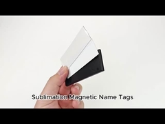 Sublimation Magnetic Name Tags With Aluminum Sheet Plastic Sublimation Name Badge