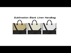 Sublimation Duffle Shoulder Bag Blank DIY Custom Compound Cotton Sublimation Linen Tote Bag