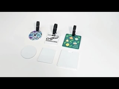 Sublimation Luggage Tags Blanks Custom Printing Double Sided PBT Plastic Sublimation Luggage Tag