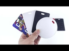 Sublimation Luggage Tag Blanks DIY Print PU Leather Glitter Back Blank Sublimation Luggage Tags