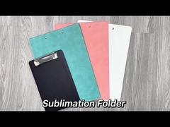 Sublimation Folders File Clipboard Blank Custom Logo A4 A5 PU Leather Sublimation Clipboards