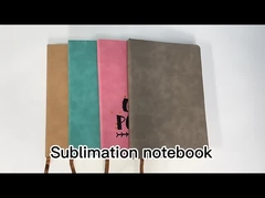 A5 Sublimation Blanks Journal Diary Agenda Notepad Custom Colored PU Leather Sublimation Notebook  