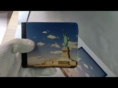 Sublimation Purse Blanks Pu Leather Flip Up Custom Leather Bifold Wallet