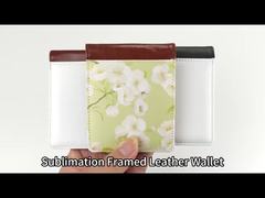 Personalized Mens Bifold Wallet Pu Leather Blank Sublimation Wallets