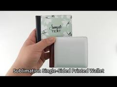 Mens Personalized Bifold Wallet With Multiple Card Slots PU leather Sublimation Wallet Blanks