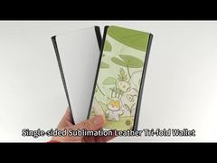 Tri-fold Sublimation Wallet Blanks Custom Print Men's Women's Leather Blank Sublimation Purse