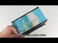 Sublimation Photo Printing Womens Wallet With Wrist Strap Personalised Card Wallet