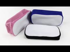 Sublimation Pencil Case Blank Custom Print Canvas Pen Bag Women Casual Cosmetic Bag