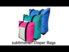 Colored Sublimation Diaper Bag Blanks Printable Canvas Mom Bag For Heat Transfer Printing